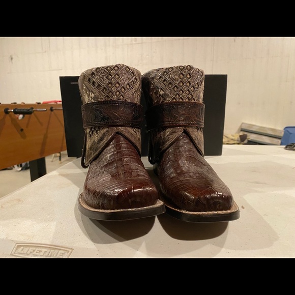 Stetson Shoes - Stetson Caiman Canty Boots
